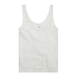 J.Crew Factory White Layering Tank Top Stretch Polyamide NWT